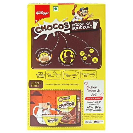 Kellogg's Chocos 700 G - Delicious & Nutritious Breakfast Cereal