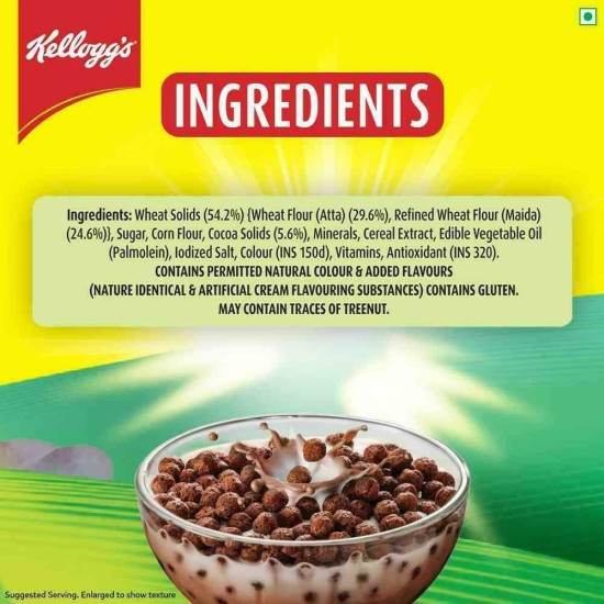 Kellogg's Chocos Chhota Laddoo 350 G - Chocolaty Multigrain Cereal