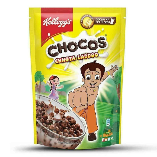 Kellogg's Chocos Chhota Laddoo 350 G - Chocolaty Multigrain Cereal