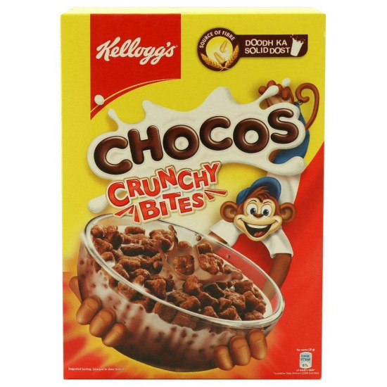 Kellogg's Chocos Crunchy Bites 375 G - Crunchy Chocolaty Breakfast