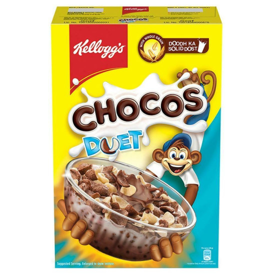 Kellogg's Chocos Duet 375 G - Delicious Wheat-Based Cereal