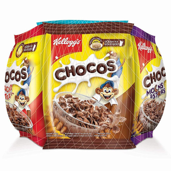 Kellogg's Chocos Variety Pack 168 G (Pack Of 7) - Wholesome Breakfast Cereal