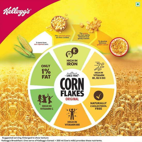 Kellogg's Corn Flakes 1.2 Kg - Nourishing Breakfast Cereal