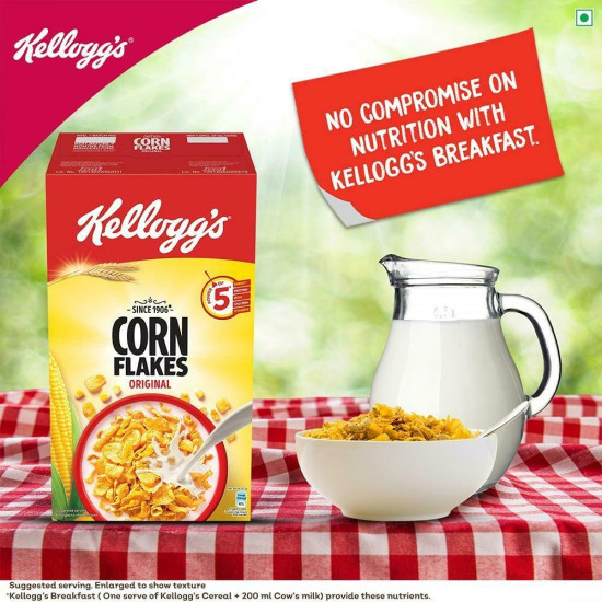 Kellogg's Corn Flakes 475 G - Nourishing Breakfast Cereal