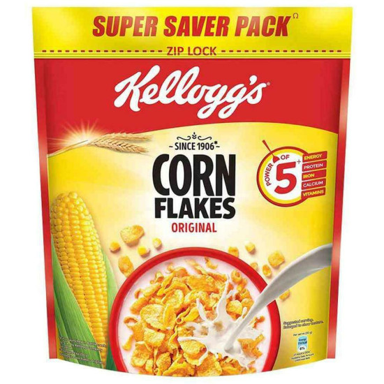 Kellogg's Corn Flakes 875 G - Wholesome Breakfast Cereal