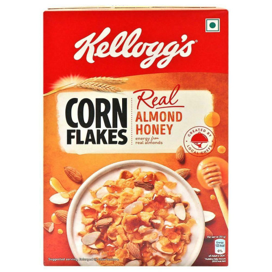 Kellogg's Corn Flakes With Real Almond & Honey - Nourishing Breakfast Cereal