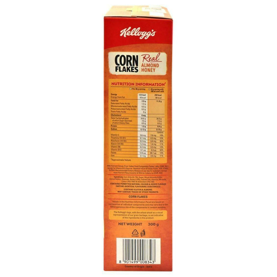 Kellogg's Corn Flakes With Real Almond & Honey - Nourishing Breakfast Cereal