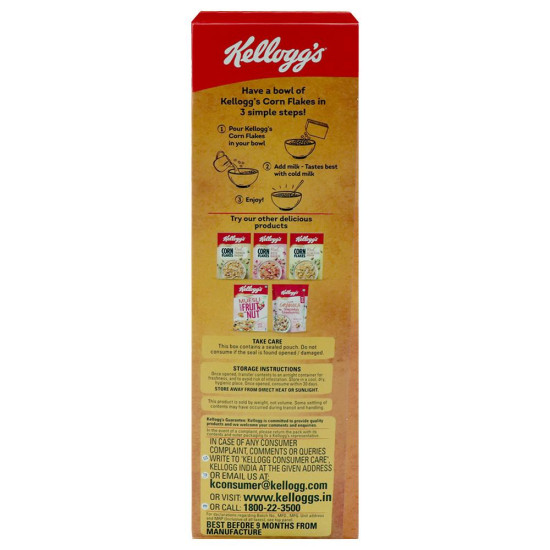 Kellogg's Corn Flakes With Real Almond & Honey - Nourishing Breakfast Cereal