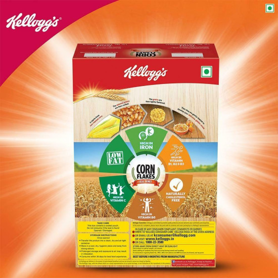 Kellogg's Corn Flakes With Real Honey - Nutritious Breakfast Cereal