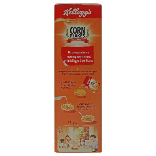 Kellogg's Corn Flakes With Real Honey 630 G - Delicious Breakfast Cereal