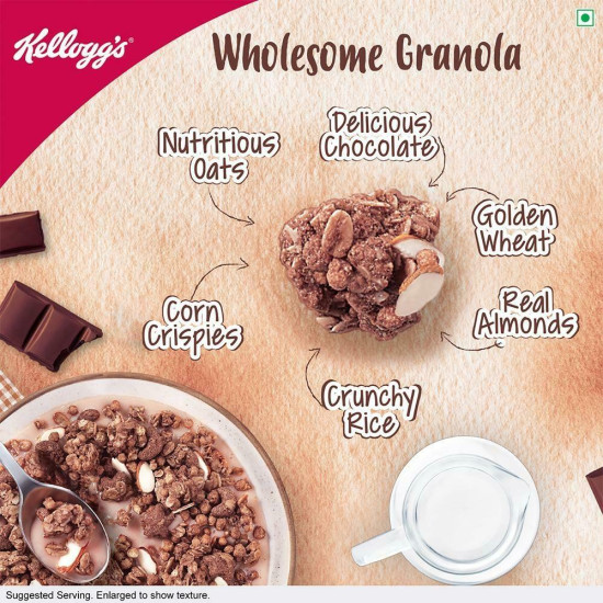 Kellogg's Crunchy Granola with Chocolate & Almonds - Delicious Breakfast Cereal