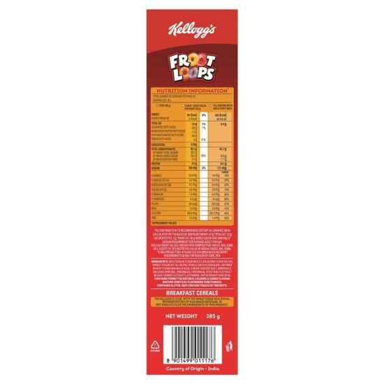 Kellogg's Froot Loops 285 G - Delicious Fruit & Grain Cereal