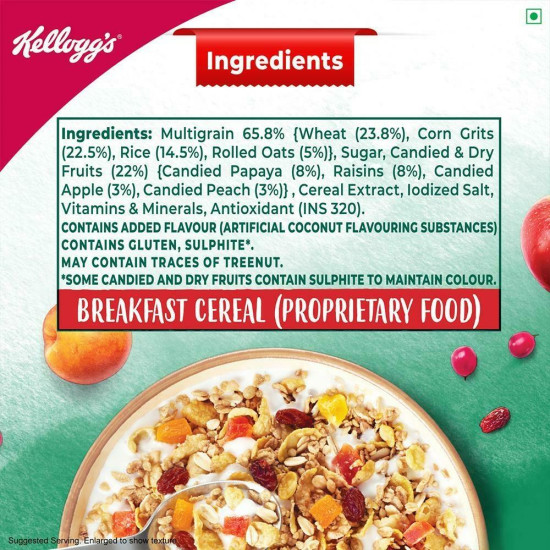 Kellogg's Fruit Magic Muesli 500 G - Nutritious Breakfast Cereal