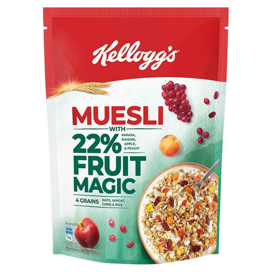 Kellogg's Fruit Magic Muesli 500 G - Nutritious Breakfast Cereal