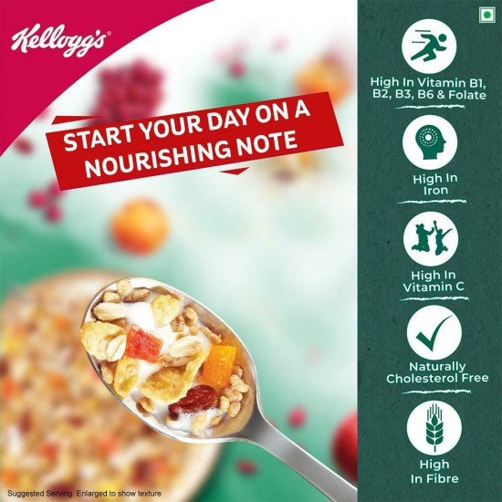 Kellogg's Fruit Magic Muesli 500 G - Nutritious Breakfast Cereal