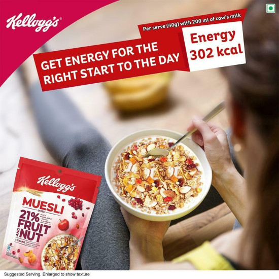 Kellogg's Fruit & Nut Crunchy Muesli - Nutritious Breakfast Cereal
