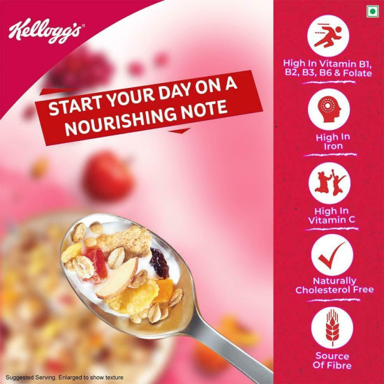 Kellogg's Fruit & Nut Crunchy Muesli 500 G - Nutritious Breakfast Delight