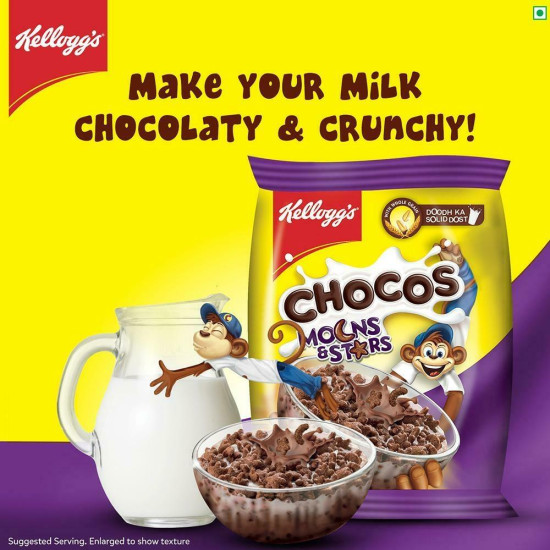 Kellogg's Moons & Stars Chocos 26 G - Delicious & Nutritious Breakfast Cereal