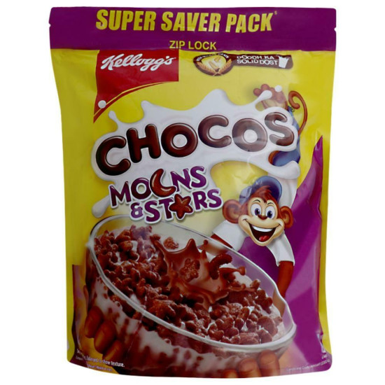 Kellogg's Moons & Stars Chocos Cereal - Chocolaty Breakfast Delight