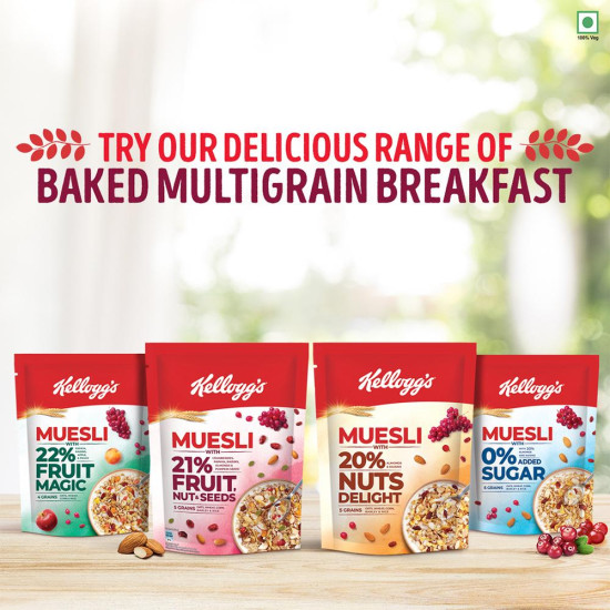 Kellogg's Nuts Delight Muesli 1 Kg - Scrumptious & Nourishing Breakfast
