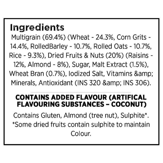 Kellogg's Nuts Delight Muesli 250 G - Nutritious Breakfast Cereal