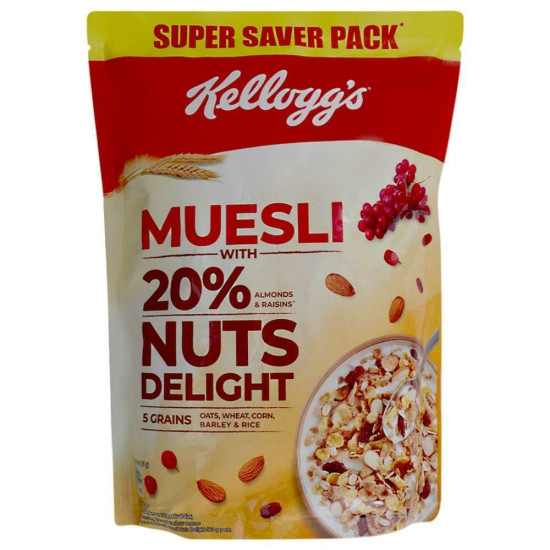 Kellogg's Nuts Delight Muesli 750 G - Nutritious Breakfast Cereal