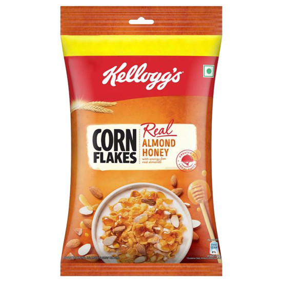 Kellogg's Real Almond Honey Corn Flakes - Nourishing Breakfast Cereal