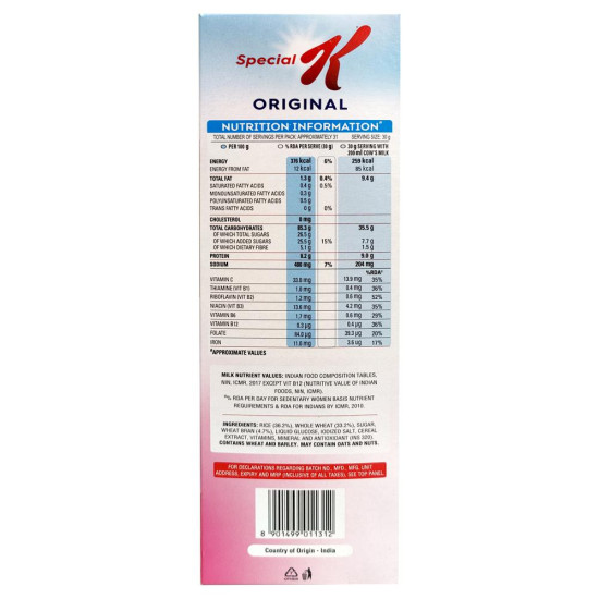 Kellogg's Special K Original Breakfast Cereal - Nutritious & Delicious