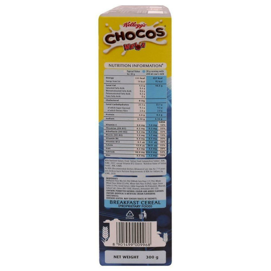 Kellogg's Webs Chocos 300 G - Chocolaty Breakfast Cereal