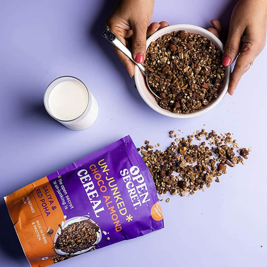 Open Secret Muesli Chocolate Almond 350G - Nutritious Breakfast Cereal