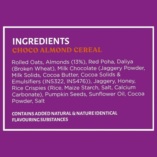 Open Secret Muesli Chocolate Almond 350G - Nutritious Breakfast Cereal