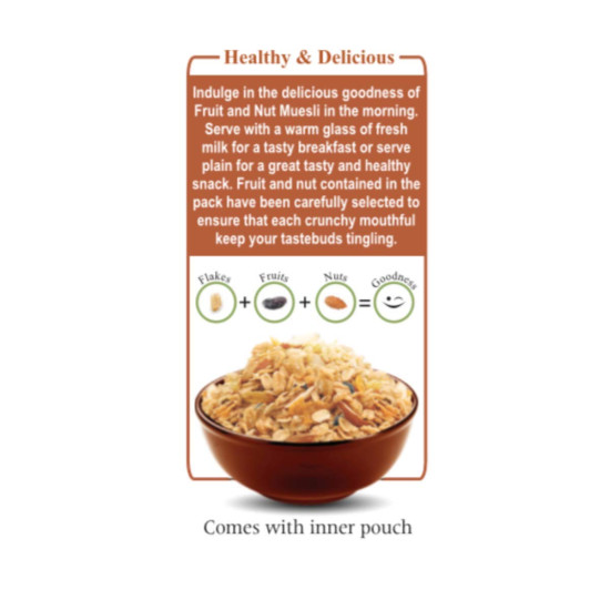 Patanjali Fruit And Nut Muesli - Nutritious Breakfast Blend