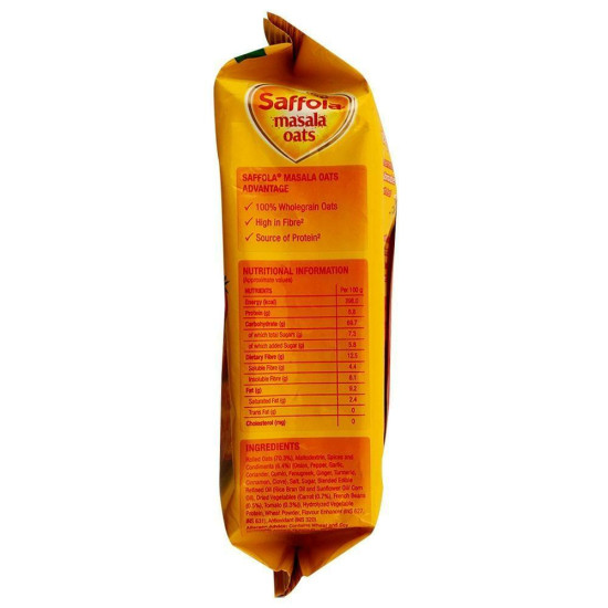 Saffola Peppy Tomato Instant Masala Oats 500 G - Quick & Healthy Snack
