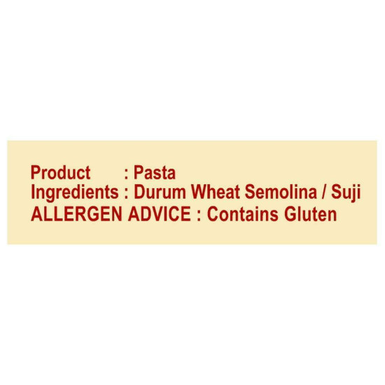 Bambino Premium Spiral Pasta 500 G - High-Quality Whole Wheat