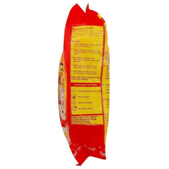 Bambino Premium Vermicelli 850 G - Authentic Indian Taste
