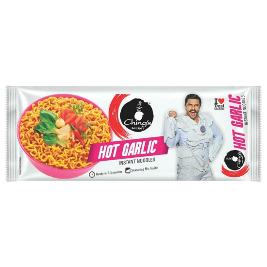 Ching's Secret Hot Garlic Instant Noodles 240 G - World's Spiciest Delight