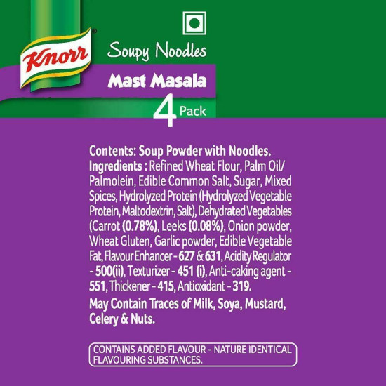 Knorr Mast Masala Instant Soupy Noodles - Delicious and Quick Snack
