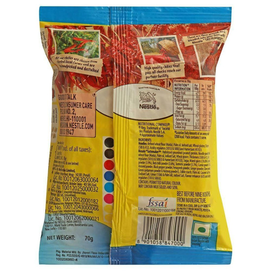 Maggi 2-Minutes Masala Instant Noodles (No Onion No Garlic) - Authentic Indian Flavour