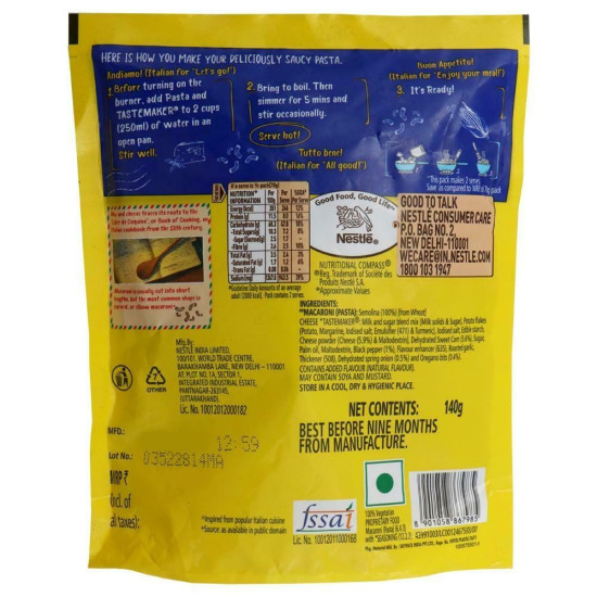 Maggi Cheese Macaroni Instant Pazzta Family Saver Pack 140 G - Quick & Delicious