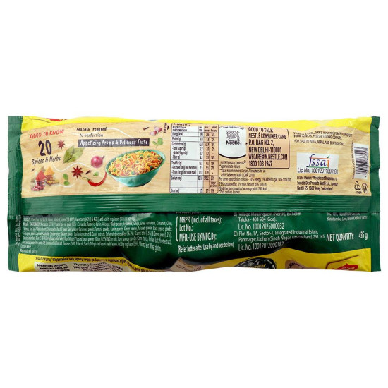 Maggi Nutri-Licious Masala Veg Instant Atta Noodles - Fiber-Rich & Flavorful