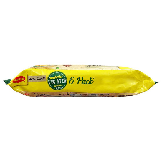 Maggi Nutri-Licious Masala Veg Instant Atta Noodles - Fiber-Rich & Flavorful