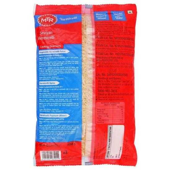 MTR Vermicelli 400 G - Delicious and Versatile