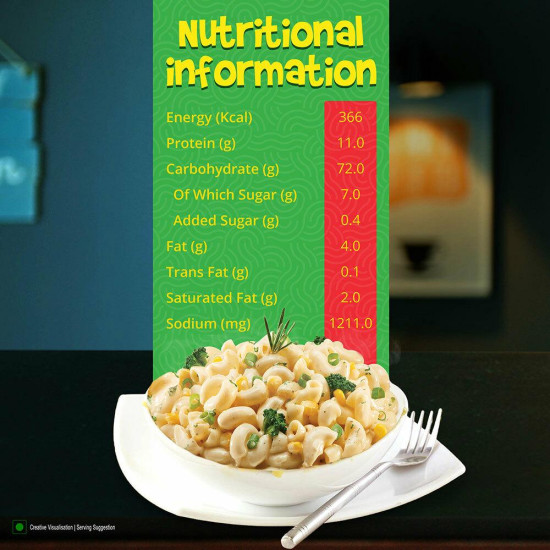 Sunfeast Pasta Treat Sour Cream Onion Instant Pasta 65 G - Delicious and Quick Snack