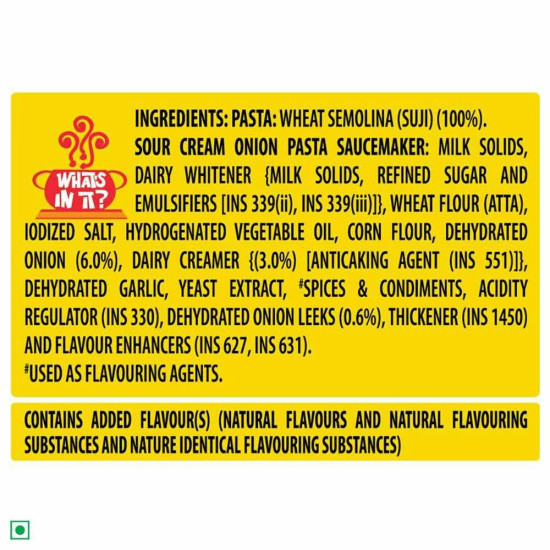 Sunfeast Pasta Treat Sour Cream Onion Instant Pasta 65 G - Delicious and Quick Snack