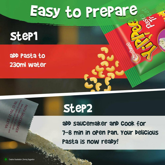 Sunfeast Pasta Treat Sour Cream Onion Instant Pasta 65 G - Delicious and Quick Snack