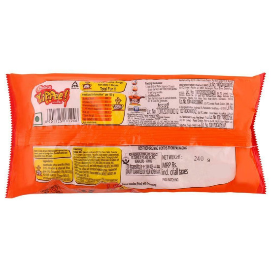Sunfeast Yippee Magic Masala Instant Noodles - Unique Spicy Flavor