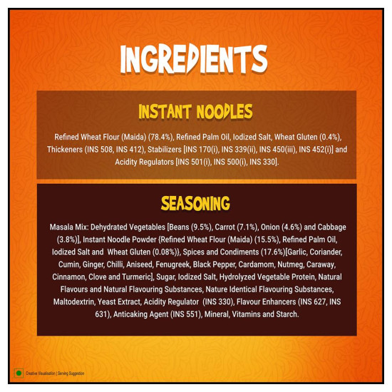 Sunfeast Yippee Magic Masala Instant Noodles 30 G - Unique Spicy Flavor