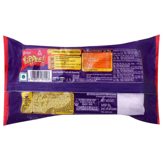 Sunfeast Yippee Mood Masala Instant Noodles - Dual Masala Mix Delight