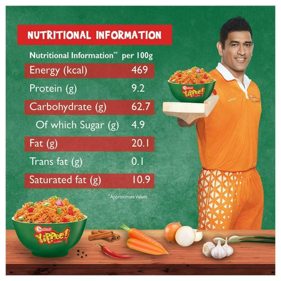 Sunfeast Yippee Saucy Masala Instant Noodles 260 G - Unique Spice Blend