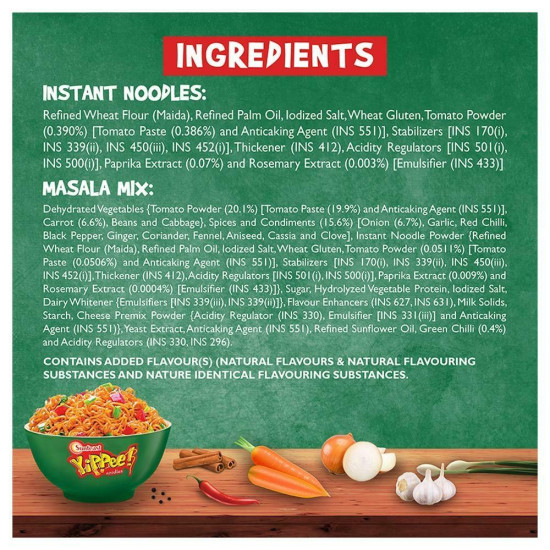 Sunfeast Yippee Saucy Masala Instant Noodles 260 G - Unique Spice Blend